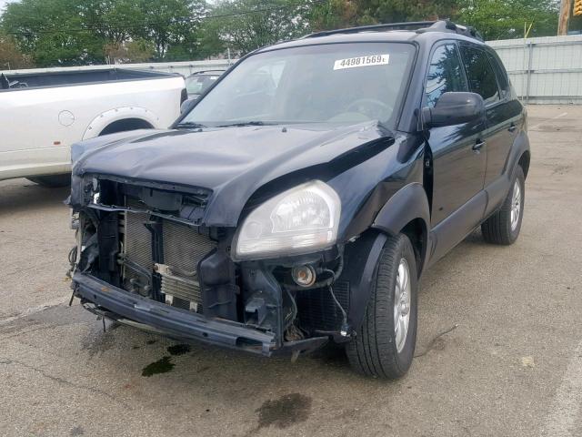 KM8JN12D27U609293 - 2007 HYUNDAI TUCSON SE BLACK photo 2