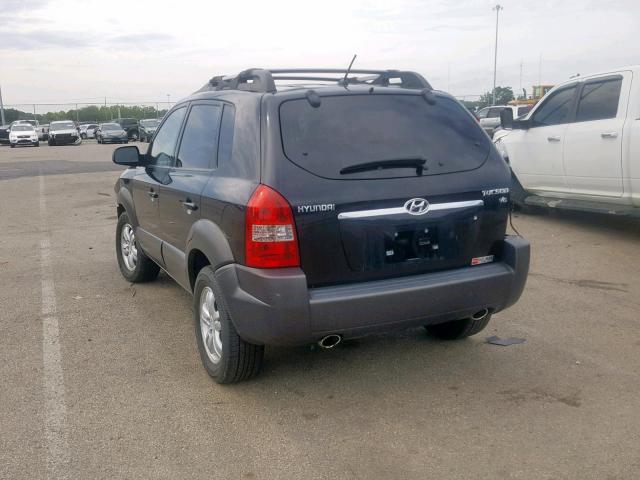 KM8JN12D27U609293 - 2007 HYUNDAI TUCSON SE BLACK photo 3