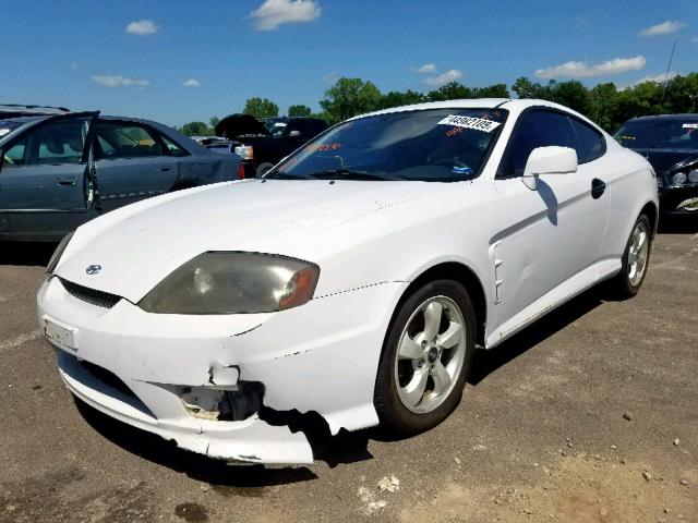 KMHHM65D56U189506 - 2006 HYUNDAI TIBURON GS WHITE photo 2