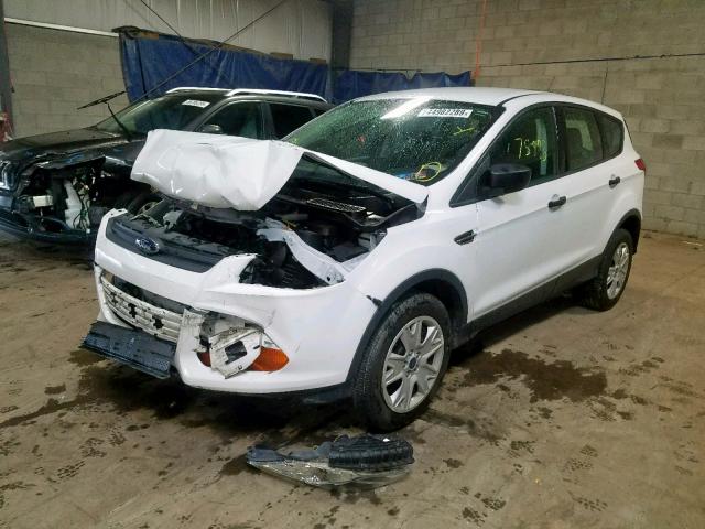 1FMCU0F72DUA83396 - 2013 FORD ESCAPE S WHITE photo 2