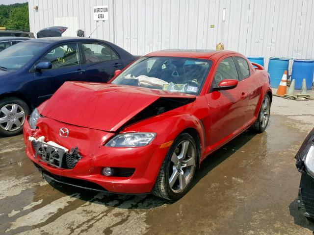 JM1FE17N650147546 - 2005 MAZDA RX8 RED photo 2