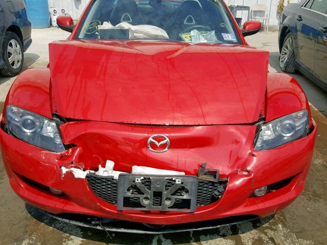 JM1FE17N650147546 - 2005 MAZDA RX8 RED photo 9