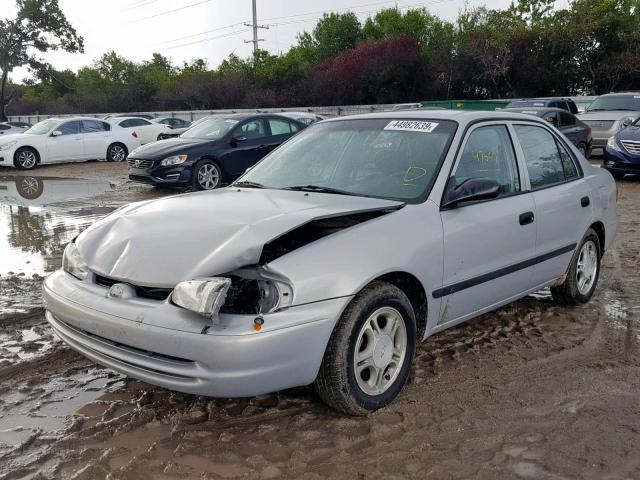 1Y1SK52812Z409945 - 2002 CHEVROLET GEO PRIZM SILVER photo 2