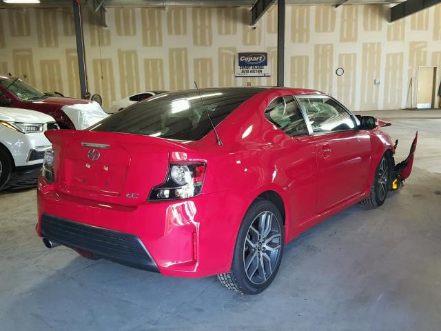 JTKJF5C73FJ003124 - 2015 TOYOTA SCION TC 红色 照片 4