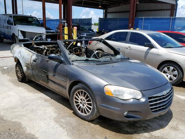 1C3EL55R95N704892 - 2005 CHRYSLER SEBRING TO GRAY photo 1