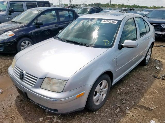 3VWSK69M54M032616 - 2004 VOLKSWAGEN JETTA GLS SILVER photo 2