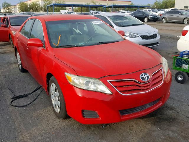 4T1BF3EK3BU645431 - 2011 TOYOTA CAMRY BASE RED photo 1