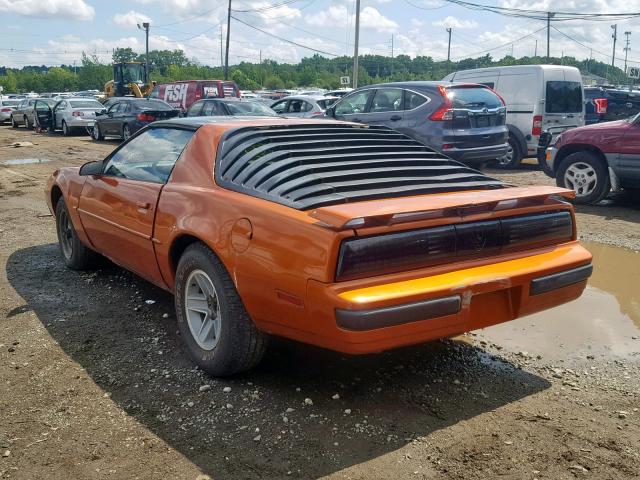 1G2FS21HXHN221774 - 1987 PONTIAC FIREBIRD ORANGE photo 3