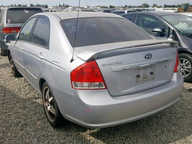 KNAFE122875446939 - 2007 KIA SPECTRA EX SILVER photo 3