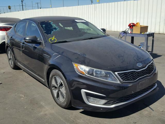 KNAGM4AD0C5028123 - 2012 KIA OPTIMA HYB BLACK photo 1