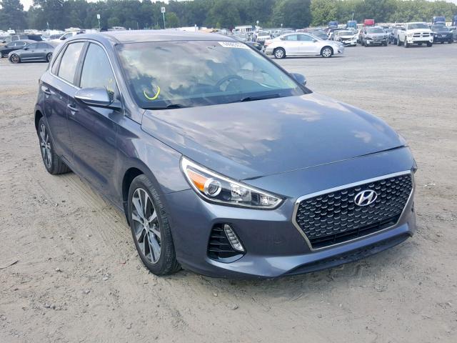 KMHH35LE3JU017542 - 2018 HYUNDAI ELANTRA GT GRAY photo 1