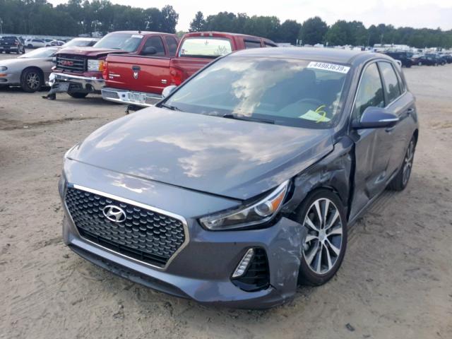 KMHH35LE3JU017542 - 2018 HYUNDAI ELANTRA GT GRAY photo 2