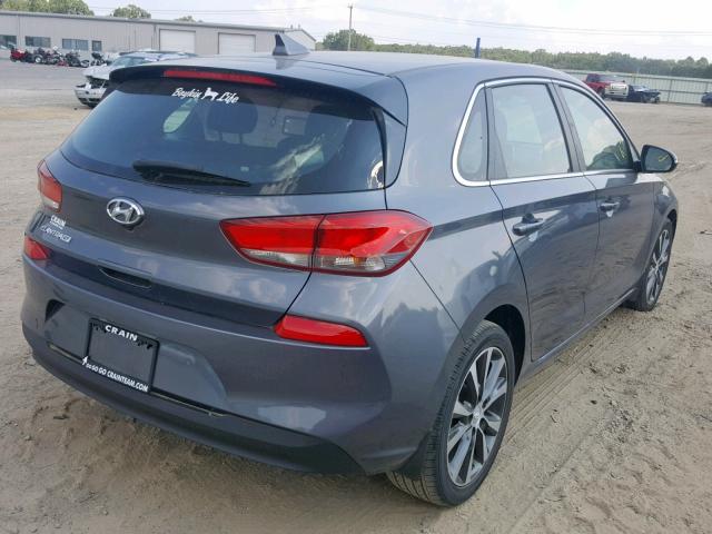 KMHH35LE3JU017542 - 2018 HYUNDAI ELANTRA GT GRAY photo 4