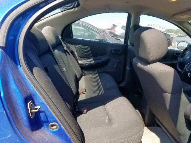 1B3ES56C25D202869 - 2005 DODGE NEON SXT BLUE photo 6