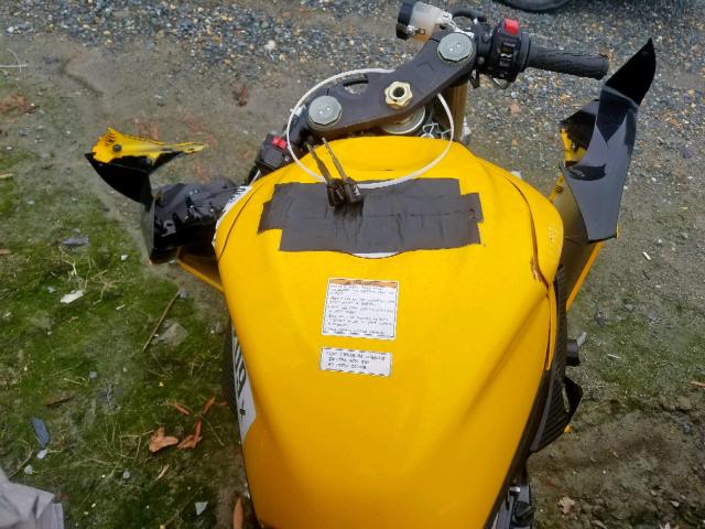 JS1GR7MA7C2100695 - 2012 SUZUKI GSX750 YELLOW photo 5