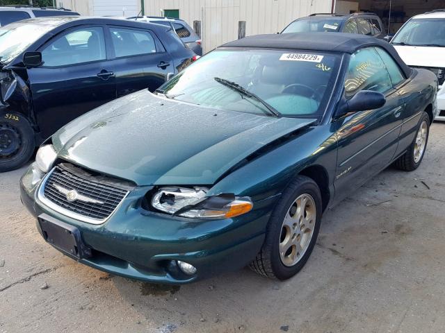 3C3EL55H1XT577467 - 1999 CHRYSLER SEBRING JX GREEN photo 2