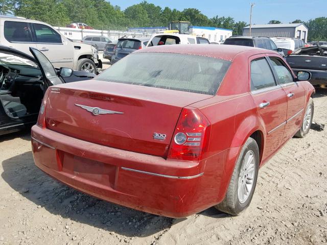 2C3CA4CD8AH178580 - 2010 CHRYSLER 300 TOURIN RED photo 4