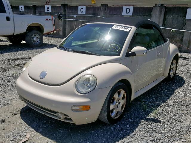 3VWCK21Y33M318703 - 2003 VOLKSWAGEN NEW BEETLE კრემისფერი ფოტო 2