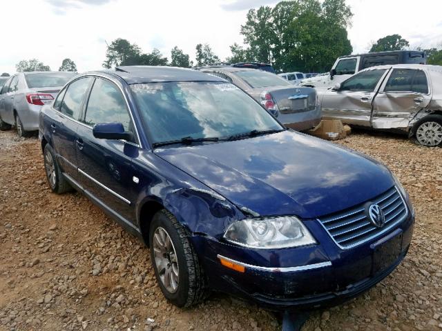 WVWPD63B33E375911 - 2003 VOLKSWAGEN PASSAT GLS BLUE photo 1