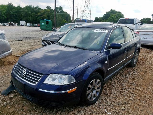 WVWPD63B33E375911 - 2003 VOLKSWAGEN PASSAT GLS BLUE photo 2