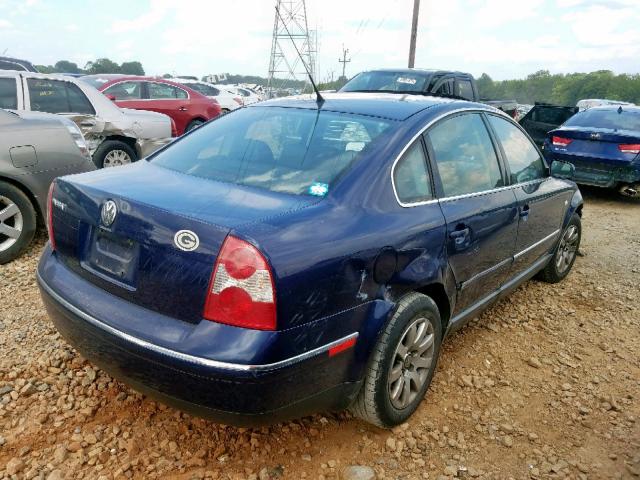 WVWPD63B33E375911 - 2003 VOLKSWAGEN PASSAT GLS BLUE photo 4