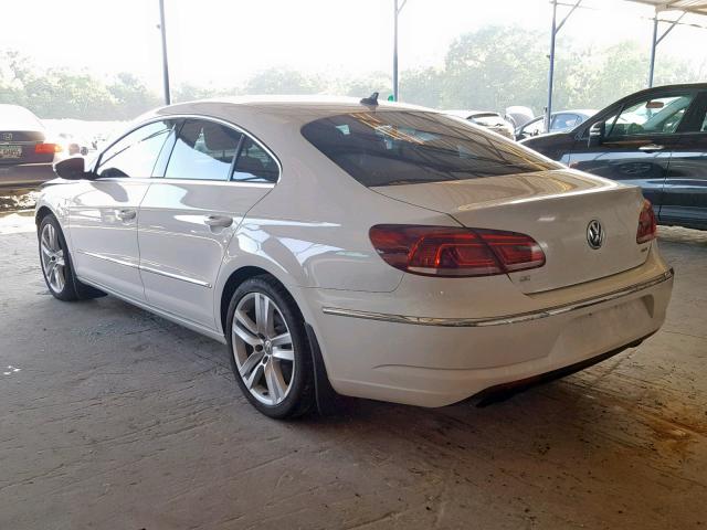 WVWRN7AN3EE500580 - 2014 VOLKSWAGEN CC LUXURY WHITE photo 3