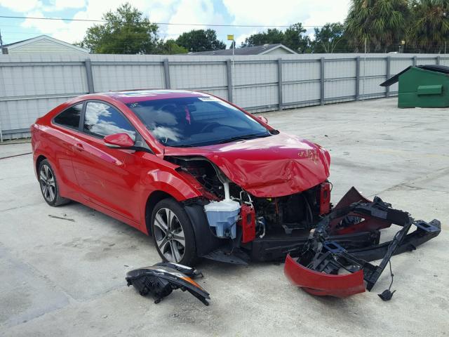 KMHDH6AEXDU001352 - 2013 HYUNDAI ELANTRA CO RED photo 1