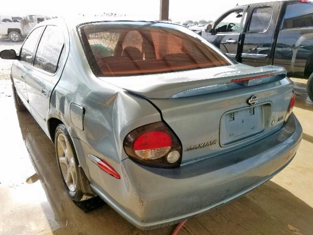 JN1CA31DX1T615252 - 2001 NISSAN MAXIMA GXE BLUE photo 3