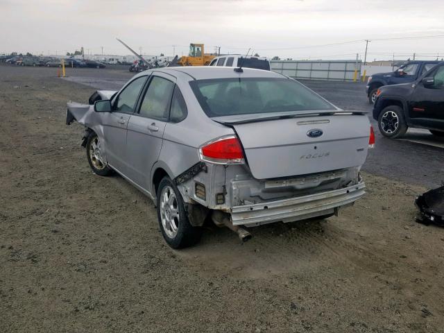 1FAHP36N19W188532 - 2009 FORD FOCUS SES SILVER photo 3