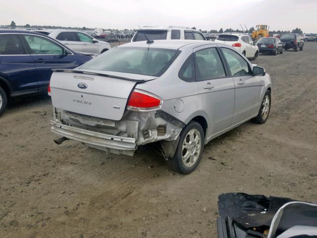 1FAHP36N19W188532 - 2009 FORD FOCUS SES SILVER photo 4