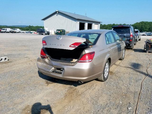 4T1BK36B76U100431 - 2006 TOYOTA AVALON XL BEIGE photo 4