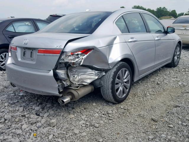 1HGCP3F82CA032021 - 2012 HONDA ACCORD EXL SILVER photo 4