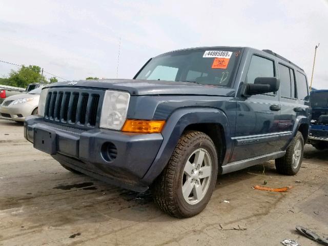 1J8HG48K36C317797 - 2006 JEEP COMMANDER BLUE photo 2