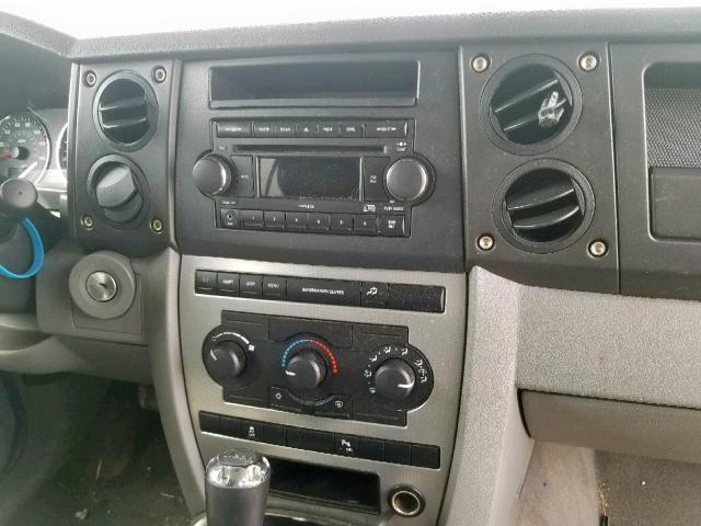1J8HG48K36C317797 - 2006 JEEP COMMANDER BLUE photo 9