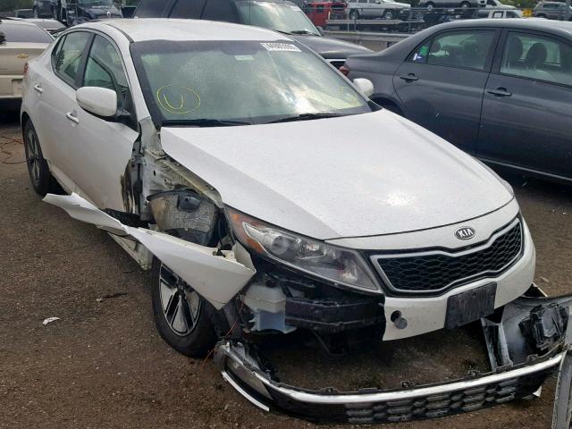 KNAGM4AD2B5004274 - 2011 KIA OPTIMA HYB WHITE photo 1