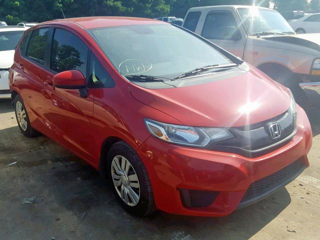 3HGGK5H50FM767165 - 2015 HONDA FIT LX RED photo 1