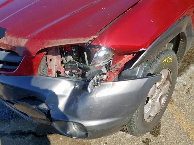 4F2CZ06184KM03950 - 2004 MAZDA TRIBUTE ES 红色 照片 9