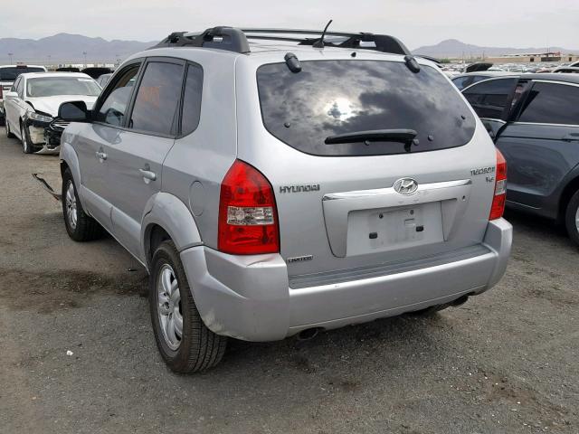 KM8JN12D57U635158 - 2007 HYUNDAI TUCSON SE SILVER photo 3