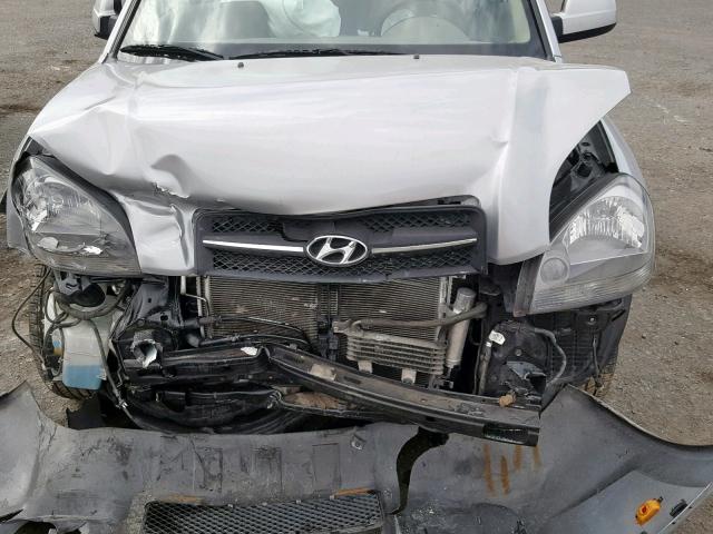 KM8JN12D57U635158 - 2007 HYUNDAI TUCSON SE SILVER photo 7