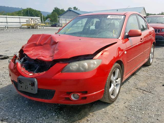 JM1BK323741121894 - 2004 MAZDA 3 S RED photo 2