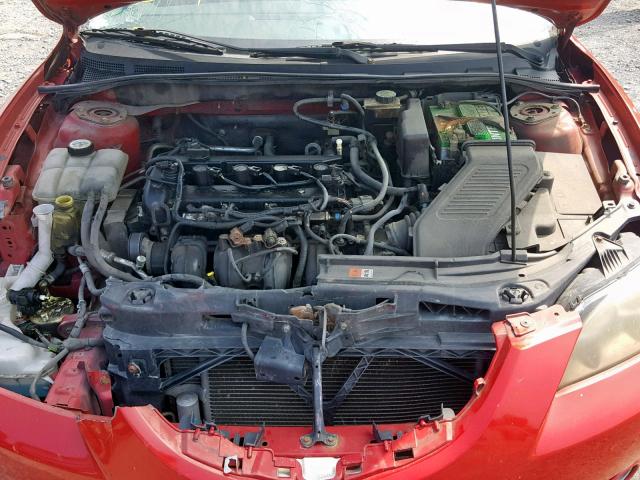 JM1BK323741121894 - 2004 MAZDA 3 S RED photo 7