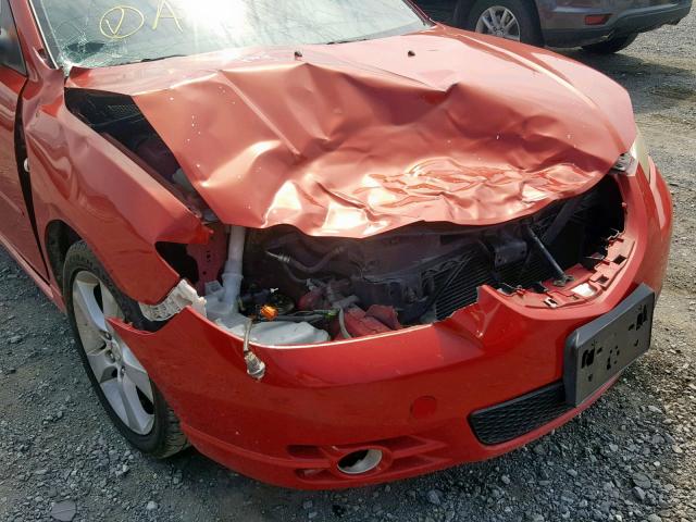 JM1BK323741121894 - 2004 MAZDA 3 S RED photo 9