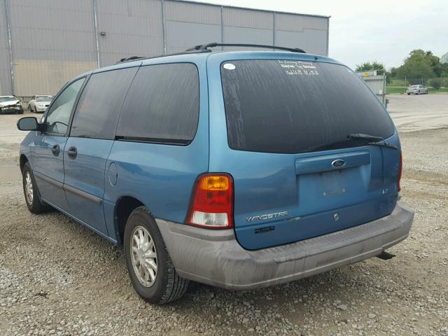 2FMZA51451BB46733 - 2001 FORD WINDSTAR L BLUE photo 3