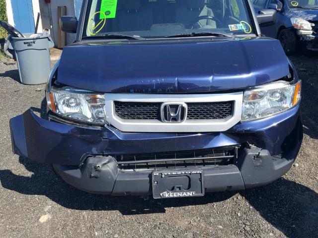 5J6YH2H75AL007724 - 2010 HONDA ELEMENT EX BLUE photo 9