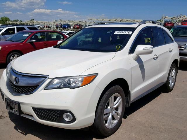 5J8TB4H56DL022654 - 2013 ACURA RDX TECHNO WHITE photo 2