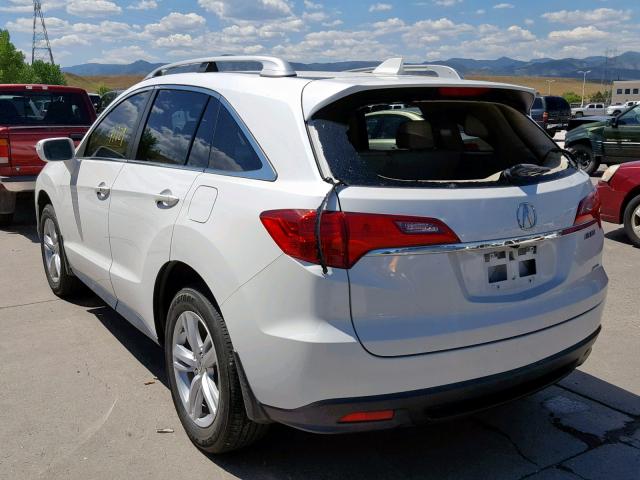 5J8TB4H56DL022654 - 2013 ACURA RDX TECHNO WHITE photo 3