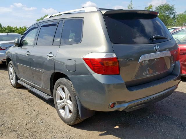 JTEES42A082022542 - 2008 TOYOTA HIGHLANDER GREEN photo 3