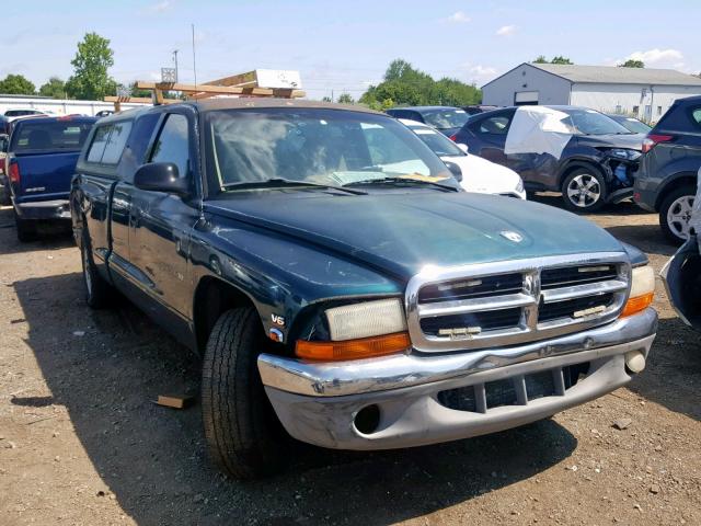 1B7GL22X3WS615036 - 1998 DODGE DAKOTA GREEN photo 1