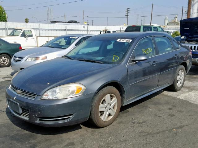 2G1WF5EKXB1231648 - 2011 CHEVROLET IMPALA LS GRAY photo 2