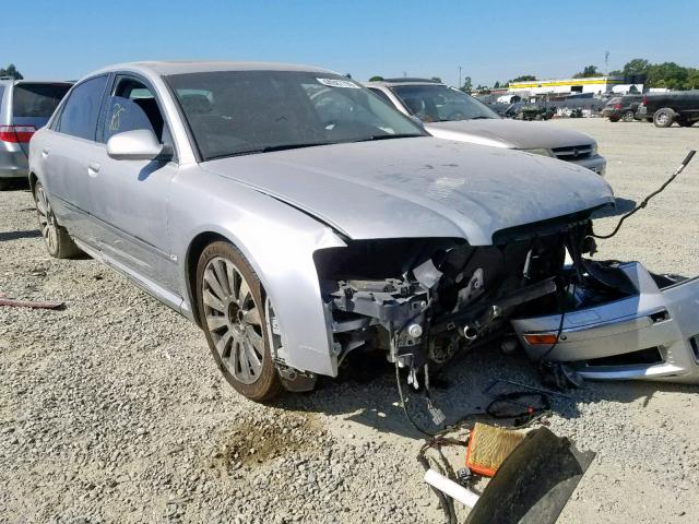 WAUML44E54N003133 - 2004 AUDI A8 L QUATT SILVER photo 1